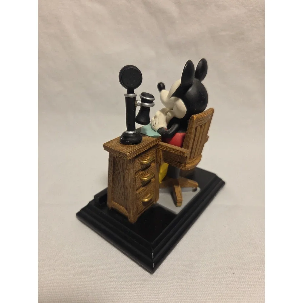 Disney Mickey Mouse Business Card Holder FIGI Graphics Desk Figurine w Box
